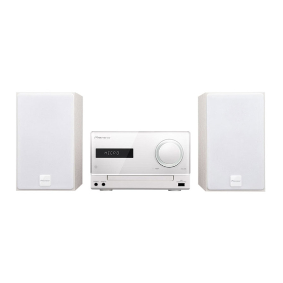 Pioneer X-CM31-K Manual De Instrucciones