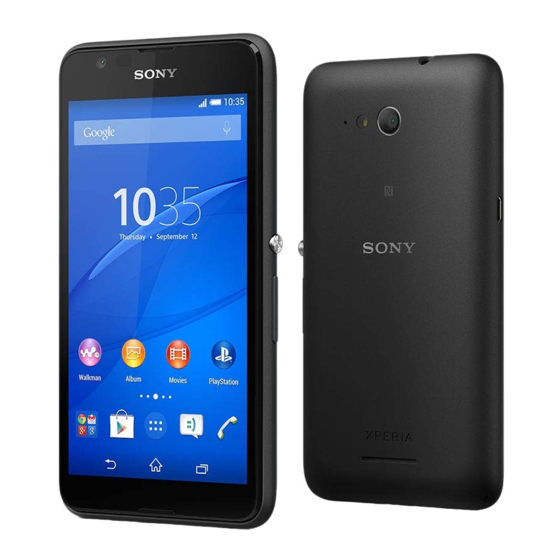 Sony Xperia E4g Serie Manuales