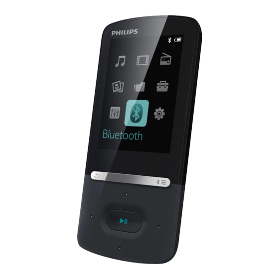 Philips GoGEAR SA5AZU Manual Del Usuario