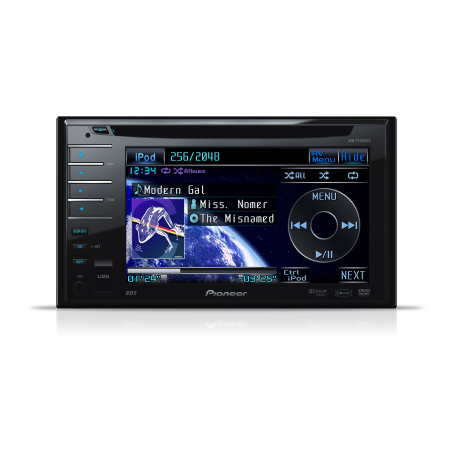 Pioneer AVH-P3100DVD Manual De Instalación