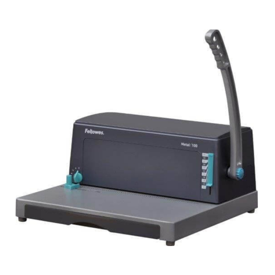 Fellowes Metal 100 Manual De Instrucciones
