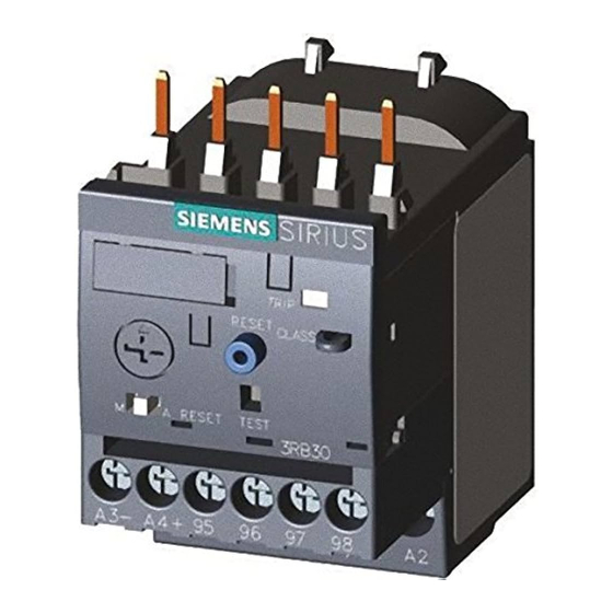 Siemens SIRIUS 3RB3.3 Manuales