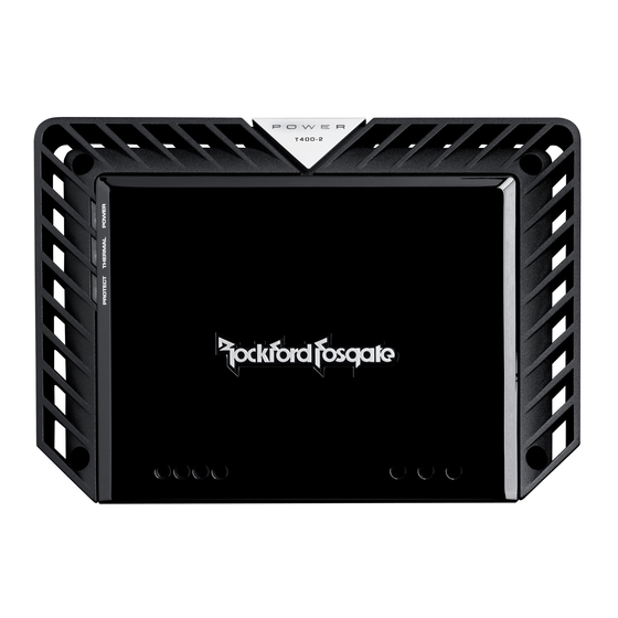 Rockford Fosgate 250M Manuales