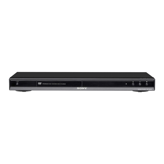 Sony DVP-NS57P Manual De Instrucciones