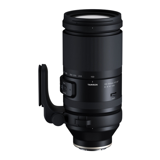 Tamron 150-500mm F/5-6.7 Di III VC VXD Manual Del Propietário