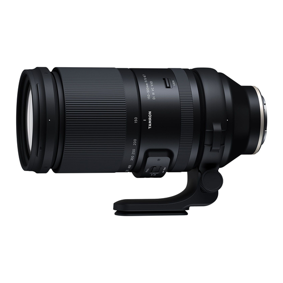 Tamron 150-500mm F/5-6.7 Di III VC VXD Manual Del Operador