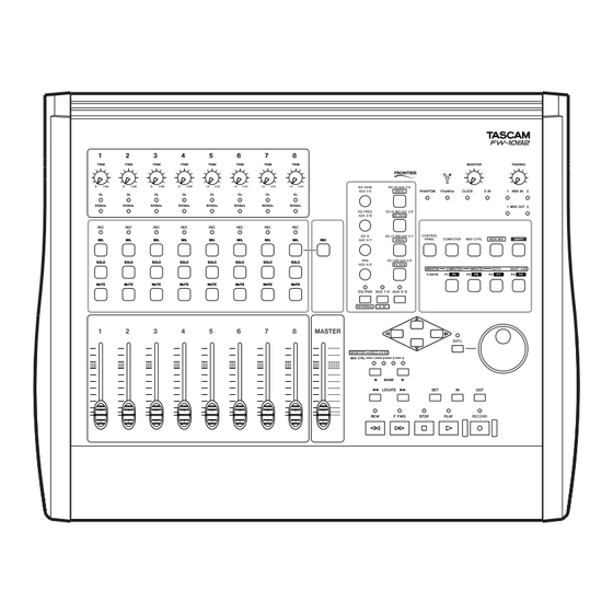 Tascam FRONTIER FW-1082 Guia De Instalacion