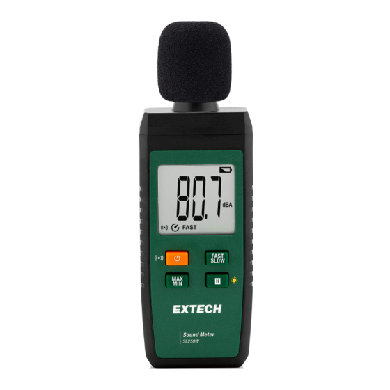 Extech SL250W Guia De Inicio Rapido