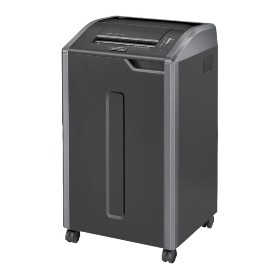 Fellowes POWERSHRED 425Ci Manual Del Usuario