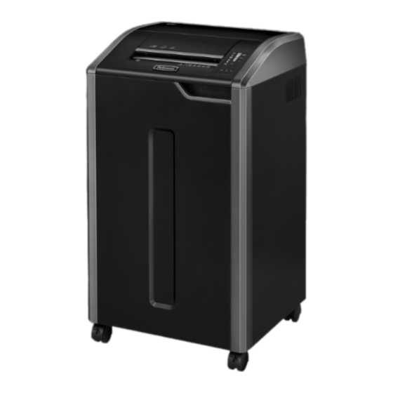 Fellowes POWERSHRED 425Ci Manual Del Usuario