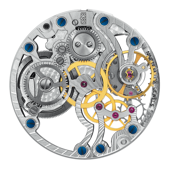 Piaget 838S Manuales