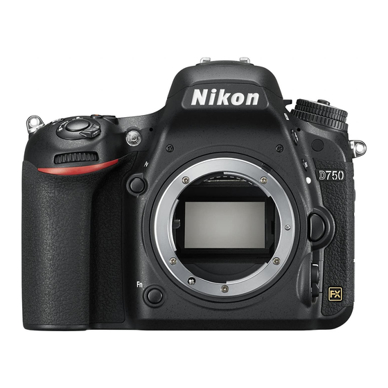 Nikon D750 Manuales