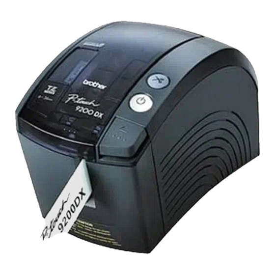 Brother P-touch 9200DX Manual De Instrucciones