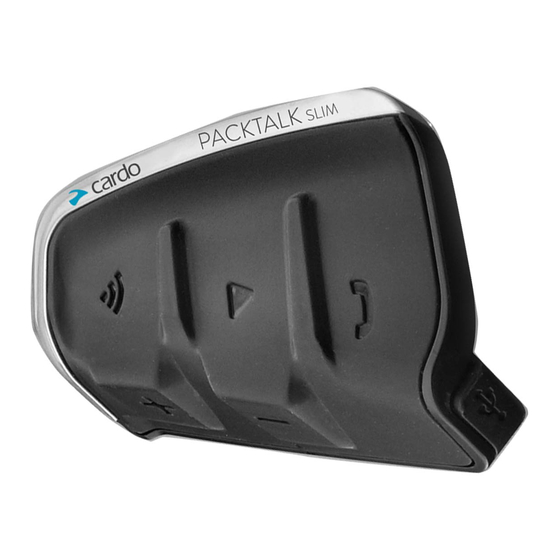 Cardo PACKTALK SLIM Guía De Bolsillo