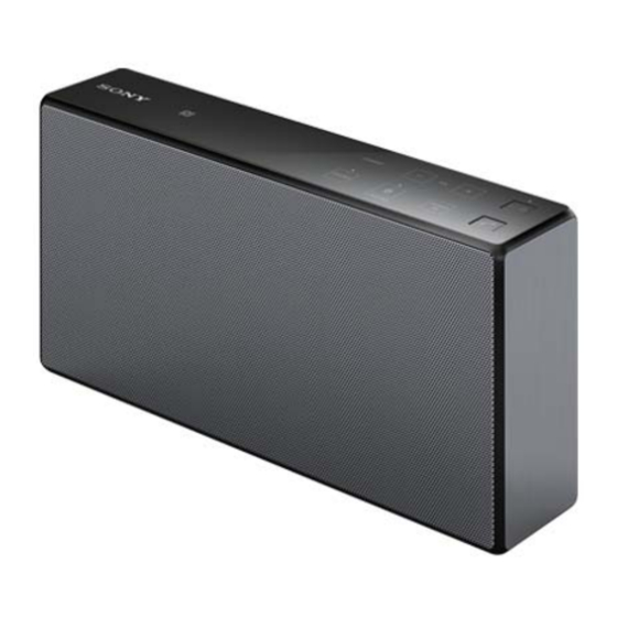 Sony SRS-X55 Guia De Ayuda
