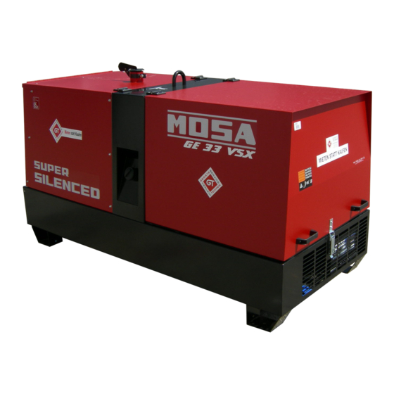 Mosa GE 33 VS-VSX Manuales