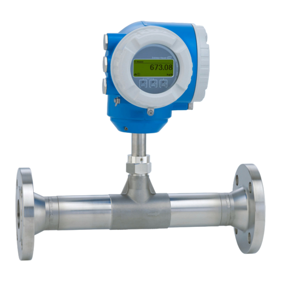 Endress+Hauser Proline t-mass F 300 Manual De Instrucciones