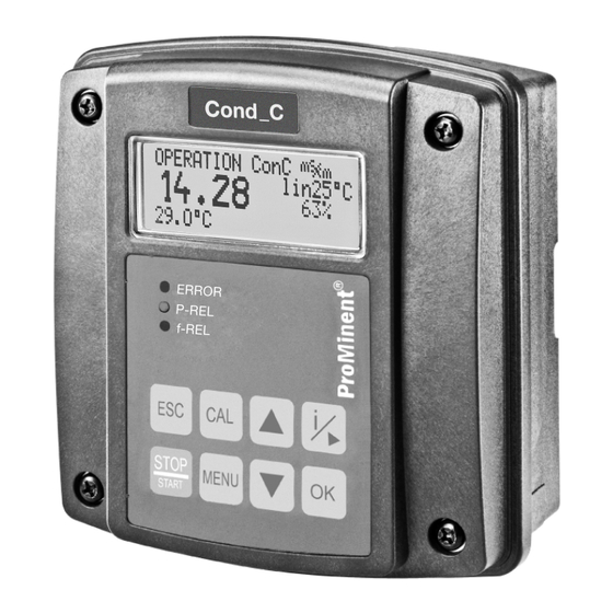 ProMinent DULCOMETER Compact Instrucciones De Montaje Y De Servicio