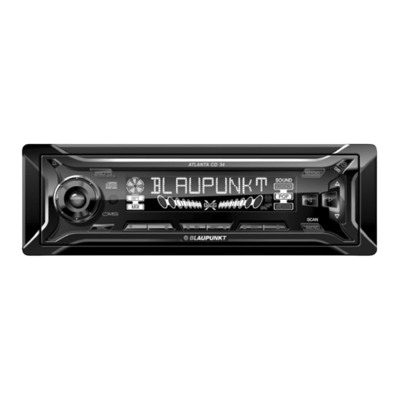 Blaupunkt Atlanta CD34 Instrucciones De Manejo