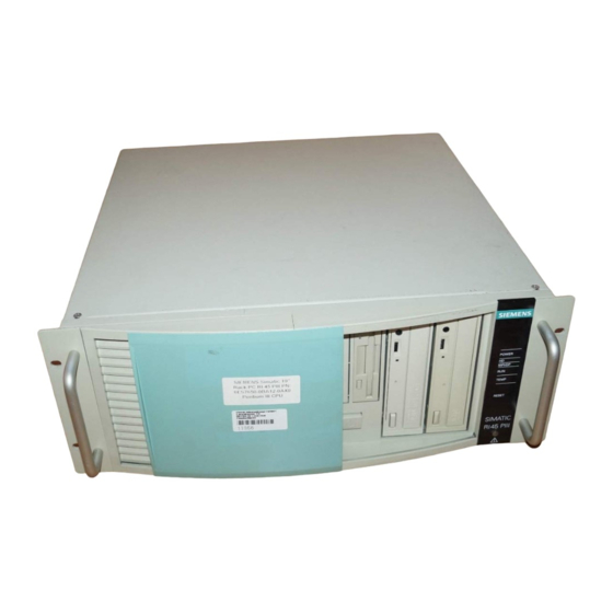 Siemens SIMATIC RI 45 PIII Instrucciones De Servicio