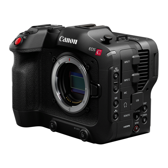 Canon EOS C70 Manuales