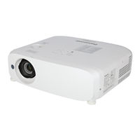 Panasonic PT-VZ470 Instrucciones De Operación