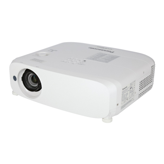 Panasonic PT-VZ470 Instrucciones De Operación
