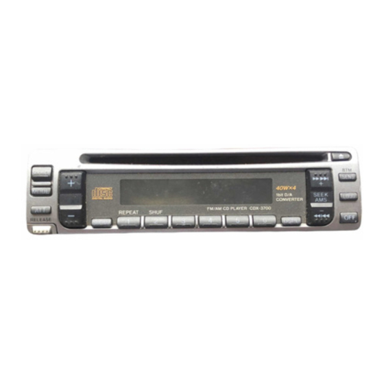 Sony CDX-3700 Manual De Instrucciones