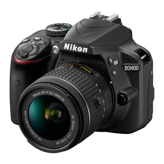 Nikon D3400 Manuales