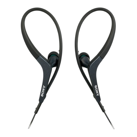 Sony MDR-AS400EX Manual De Instrucciones