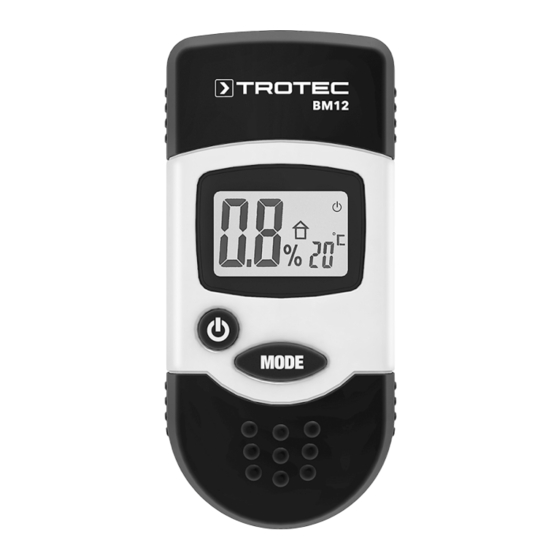 Trotec BM12 Manual De Instrucciones