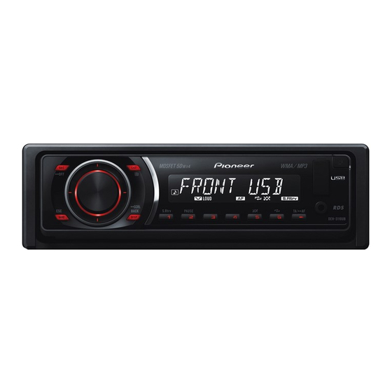Pioneer DEH-3150UB Manual De Instrucciones