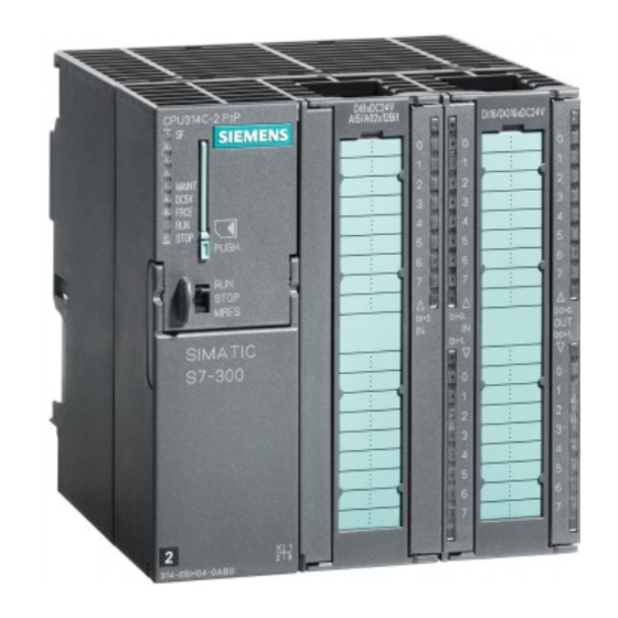 Siemens SIMATIC S7-300 CPU 31xC Serie Instrucciones De Servicio