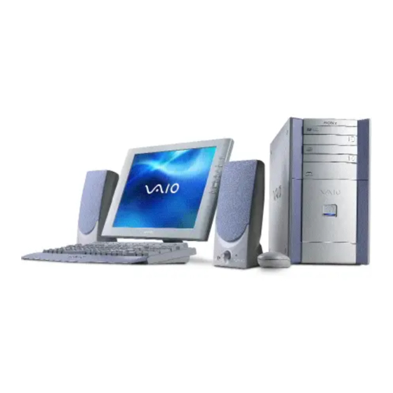 Sony Vaio PCV-RX100M Manuales