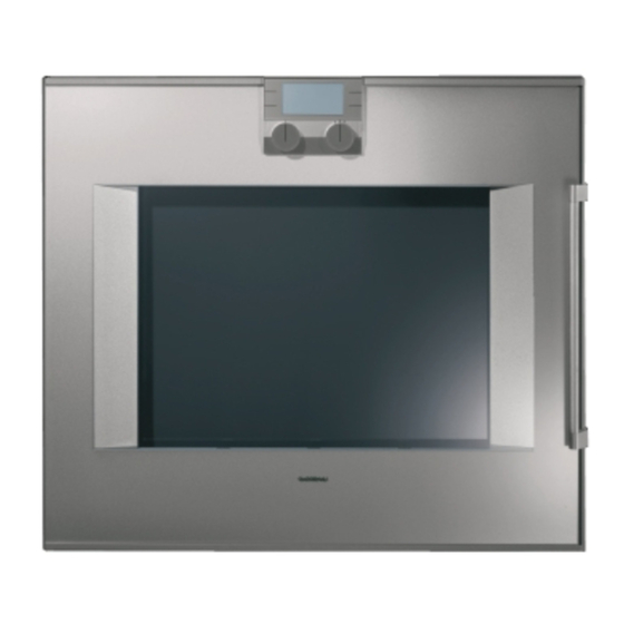 Gaggenau BO 280 Serie Instrucciones De Uso