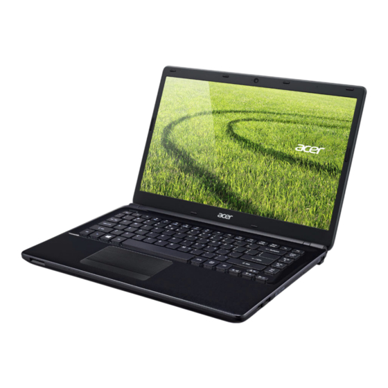 Acer Aspire E1 Serie Manual De Usuario