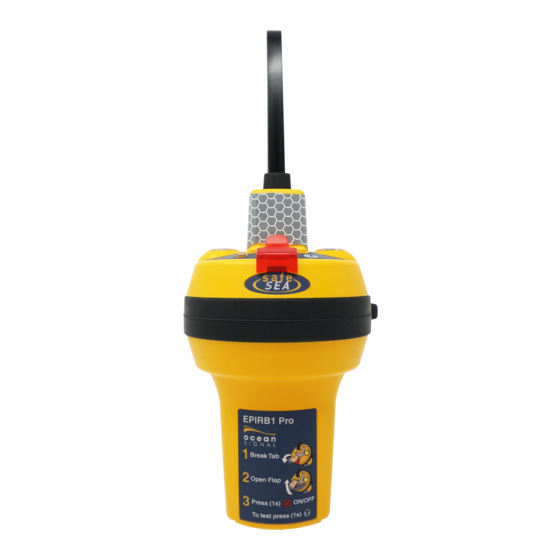 Ocean Signal EPIRB1 Pro Manual Del Usuario