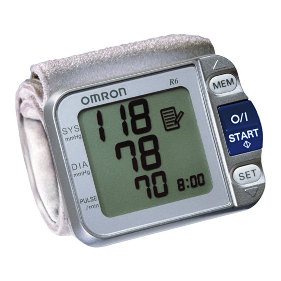 Omron R6 Manual De Instrucciones