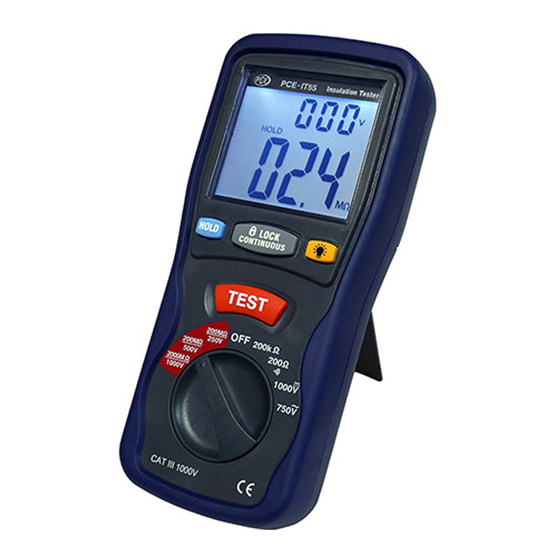 PCE Instruments PCE-IT55 Instrucciones De Uso
