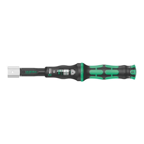 Wera Click-Torque X Serie Manuales