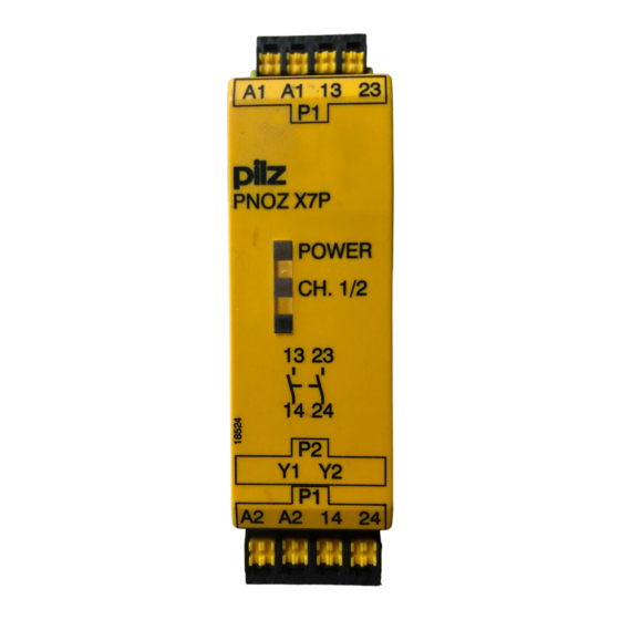 Pilz PNOZ X7P Manual De Instrucciones