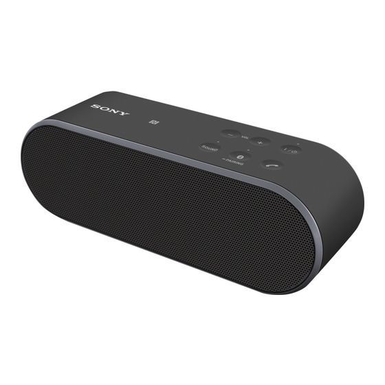 Sony SRS-X2 Guia De Inicio Rapido