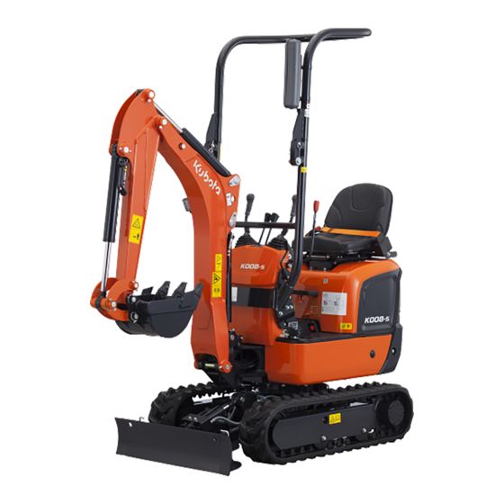 KUBOTA K008-5 Manual De Utilización