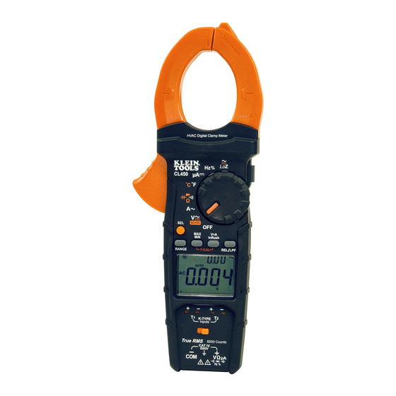 Klein Tools CL450 Manual De Instrucciones