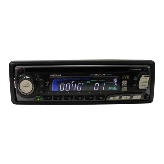 JVC KD-SX878R Manual De Instalacion/ Conexion