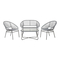 Muebles de Exterior VonHaus 2500383 Manual De Instrucciones