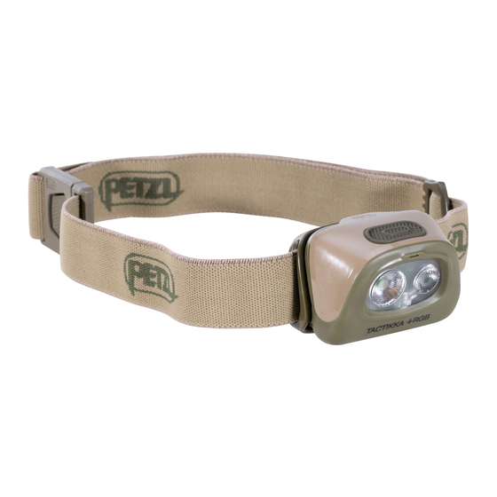 Petzl TACTIKKA+RGB Manual De Instrucciones