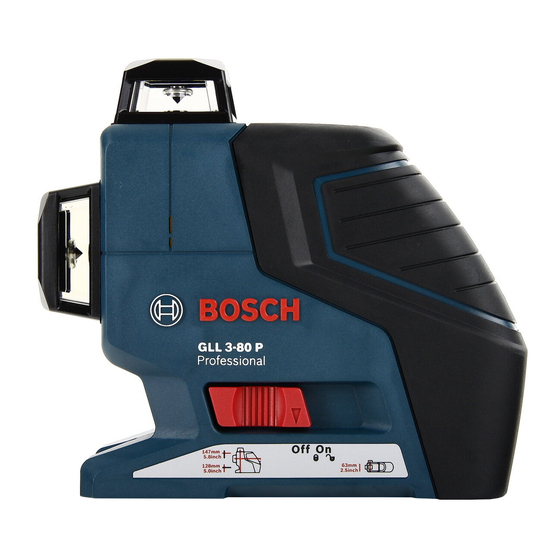 Bosch GLL 3-80 P Professional Manual Original