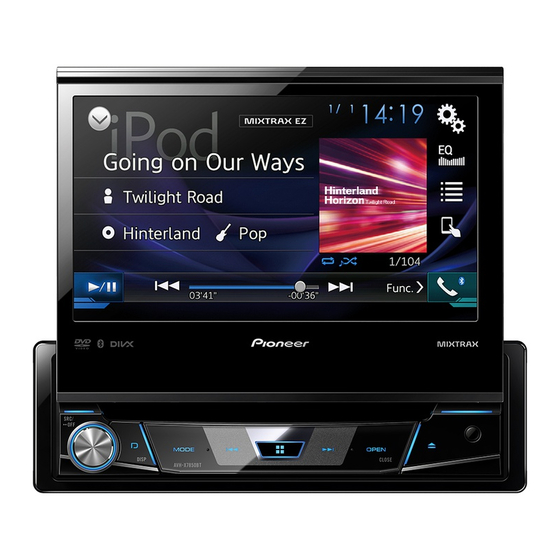 Pioneer AVH-X7850BT Manual De Instrucciones