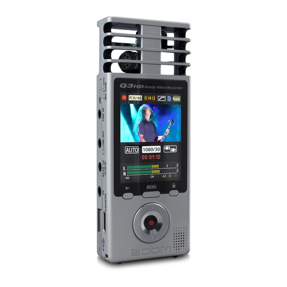Zoom Q3HD Manual De Instrucciones